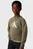 Детский зеленый свитшот OUTLINED MONO RELAXED CN