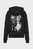 Жіноче чорне худі KLJ RELAXED GRAPHIC HOODIE