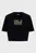 Женская черная футболка KLJ REGULAR CROP LOGO SSLV TEE