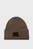 Чоловіча коричнева шапка RUBBERIZED BEANIE