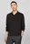 Мужское черное поло L/S LIQUID COTTON REG POLO