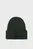 Чоловіча зелена шапка COTTON/WOOL FINE RIB BEANIE