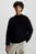 Мужской черный джемпер BADGE RELAXED SWEATER
