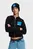 Женское черное худи zip up