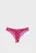 Жіночі рожеві картаті трусики від купальника PUMA Women's Brazilian Swim Brief