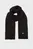 Мужской черный шарф COTTON BLEND LOGO SCARF