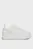 Женские белые кожаные сникерсы BOLD FLATF LOW LACEUP LTH IN LUM