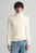 Мужской белый гольф COTTON CABLE TURTLE NECK