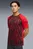 Чоловіча червона футболка у смужку individualLIGA Graphic Football Jersey Men
