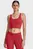 Женский красный топ Meridian Fitted Crop Tank
