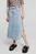 Женская голубая джинсовая юбка с узором KLJ MONOGRAM DENIM MAXI SKIRT