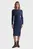 Женское темно-синее платье MINI CABLE KNIT DRESS