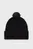 Женская черная шерстяная шапка CK EMBROIDERY AIRY POMPOM BEANIE