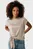 Женский бежевый топ Short sleeve lurex rib t-shirt