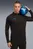 Мужской черный лонгслив individualCUP Football Quarter-Zip Top Men