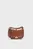 Женская коричневая кожаная сумка Celenea Saddle Bag