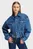Женская синяя джинсовая куртка tied denim jacket