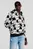 Чоловіче чорне худі з візерунком KLJ RELAXED MONOGRAM HOODIE