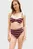 Жіночі трусики від купальника у смужку HIGH WAIST CHEEKY