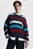 Жіночий светр у смужку CABLE RWB STRIPE