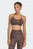 Женский коричневый топ с узором Optime Essentials Workout Leopard Light Support