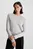 Жіночий сірий вовняний джемпер EXTRA FINE WOOL CREWNECK