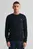 Чоловічий темно-синій джемпер COTTON CABLE C-NECK