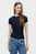 Женская темно-синяя футболка TJW SLIM ESSENTIAL RIB SS EXT