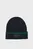 Чоловіча темно-синя шапка PATCH RIB COTTON TIPPING BEANIE