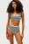 Жіночі трусики від купальника у смужку HIGH WAIST BIKINI