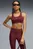 Женский бордовый топ Women's Running 4KEEPS BRA