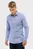 Мужская голубая рубашка с узором SLIM FIT