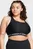 Женский черный топ UA Crossback Mid Bra