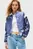 Женский темно-синий бомбер TJW SCRIPT VARSITY JACKET