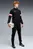 Мужской черный спортивный костюм (кофта, брюки) individualRISE Men's Football Tracksuit