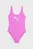 Женский розовый купальник PUMA Swim Women Swimsuit 1P