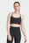 Жіночий чорний топ adidas All Me Light Support Rib Long Line