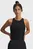 Жіноча чорна майка UA Halo Jacquard Knit Tank-BLK