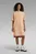 Женское бежевое платье Boxy U tee dress