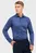 Чоловіча темно-синя сорочка з візерунком SLIM FIT