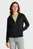 Женское черное худи SATIN CK REGULAR  ZIP HOODIE