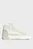 Мужские белые кожаные кроссовки HIGH TOP LACE UP INV STITCH