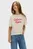 Детская бежевая футболка BOXY TEE METALLIC LOGO TECH