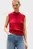 Женский красный жилет LYOCELL SILK MOCK