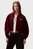 Жіночий бордовий бомбер A- OVERSIZED SCUBA ZIP BOMBER JA