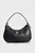 Жіноча чорна шкіряна сумка CREST LEATHER HOBO