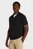 Чоловіче чорне поло SMOOTH COTTON WELT ZIP POLO