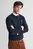 Мужской темно-синий джемпер COTTON MICRO TEXTURED