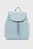 Жіночий блакитний джинсовий рюкзак з візерунком EMBLEM AOP DENIM BACKPACK