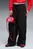 Женские черные спортивные брюки Wardrobe Essentials Parachute Woven Pants Women